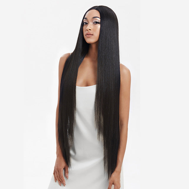 natural hair wigs for black women straight synthetic lace front hair 38 inch ombre lace front wig cosplay blonde lace front wig