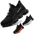 fly woven work boots anti smashp steel toe footwear indestructible sneakers walking woodland safety shoes