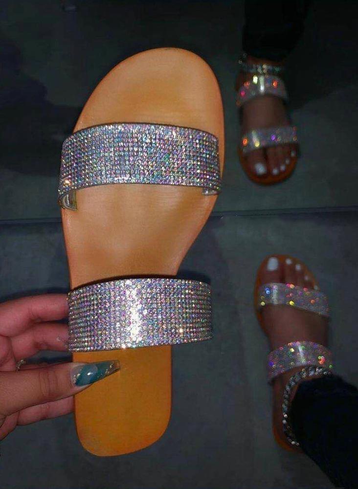 oem china factory cheapest black female flat slippers