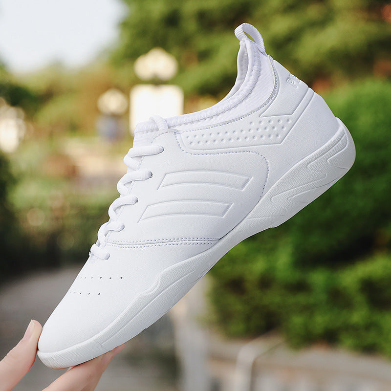 Athletic cheerleading shoes white aerobics shoes women's training competition dance shoes sneakers