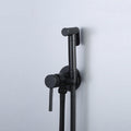 Wall Mounted Black Handheld Brass Women Shower Sprayer Bidet Toliet Spray Shattaf Set