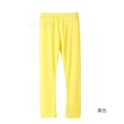 M1708 Fashion Candy Color Cropped trousers Girls Skinny Pants Soft Elastic Modal Cotton Kids Girl Leggings Pants