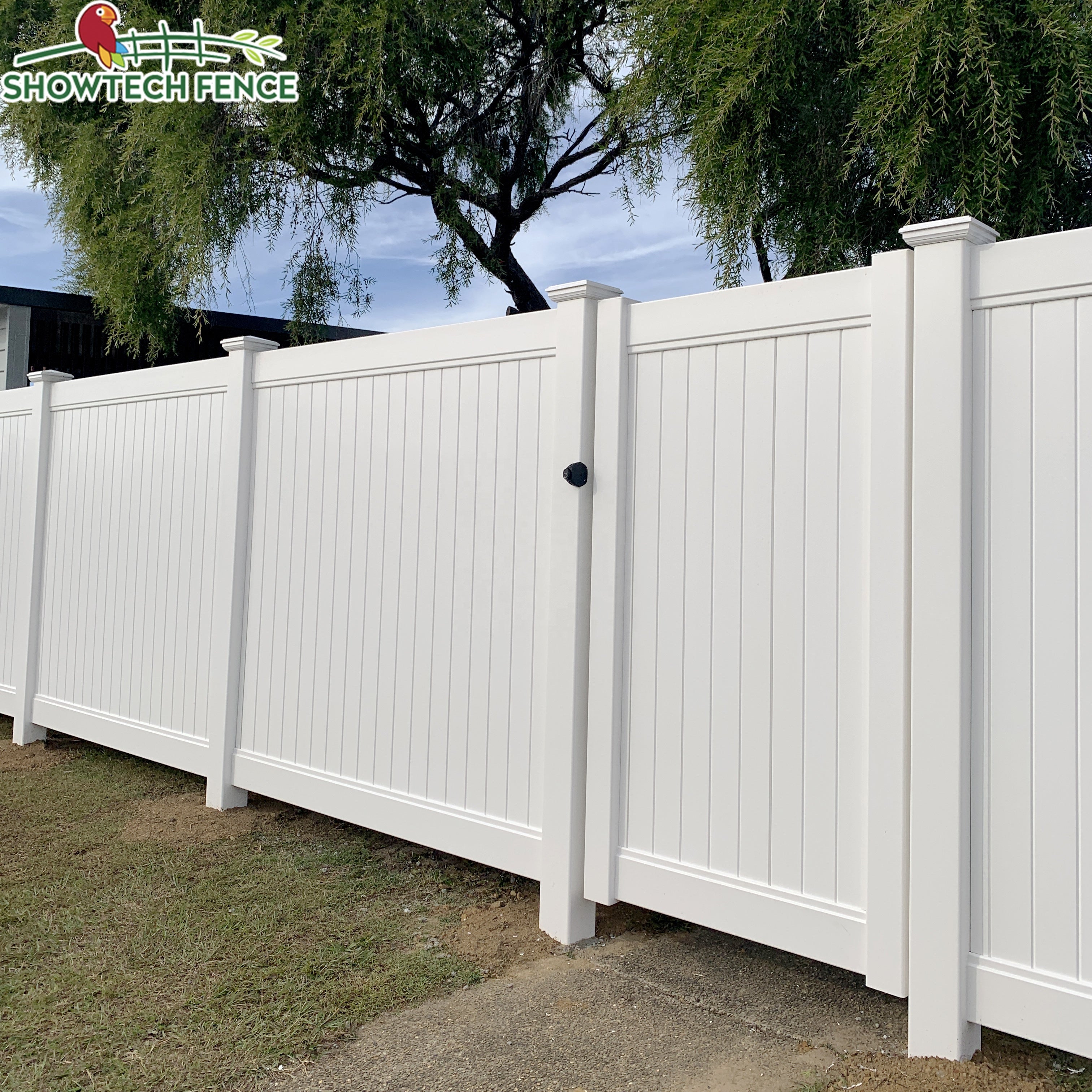 6x8 cheap white PVC fence vinyl fence garden privacy panels 8ft outdoor