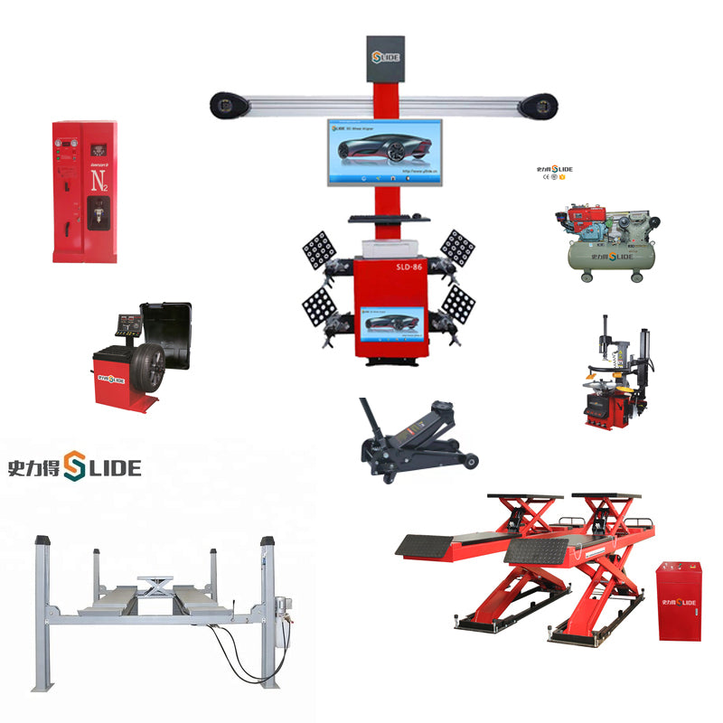SLD large platform scissors car lifting machine auto used for wheel alignment car lift