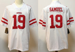 Embroidery American Football Jerseys Custom San Francisco 17 Sanders 19 Samuel 80 Rice 85 George Kittle Stitched Sports Jersey