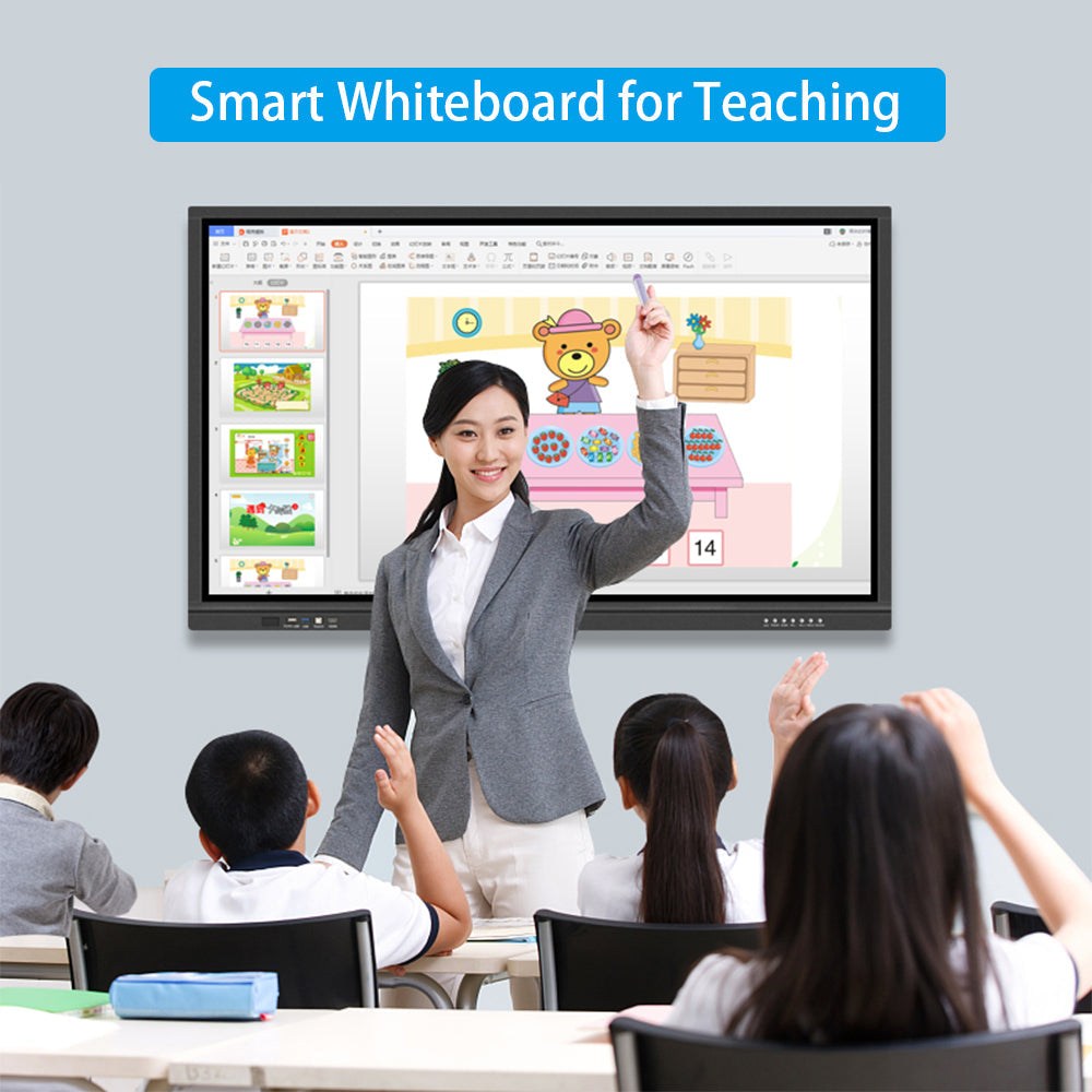 Smart Multi-touch Whiteboard Manufacturer Infrared 6 In One Class Interactive Board for Online Teaching