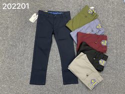 Wholesale Children Clothes Kids Casual Pants Long 2-8 Years Children Chino Trousers Skinny Pants Boys Pants&Trousers