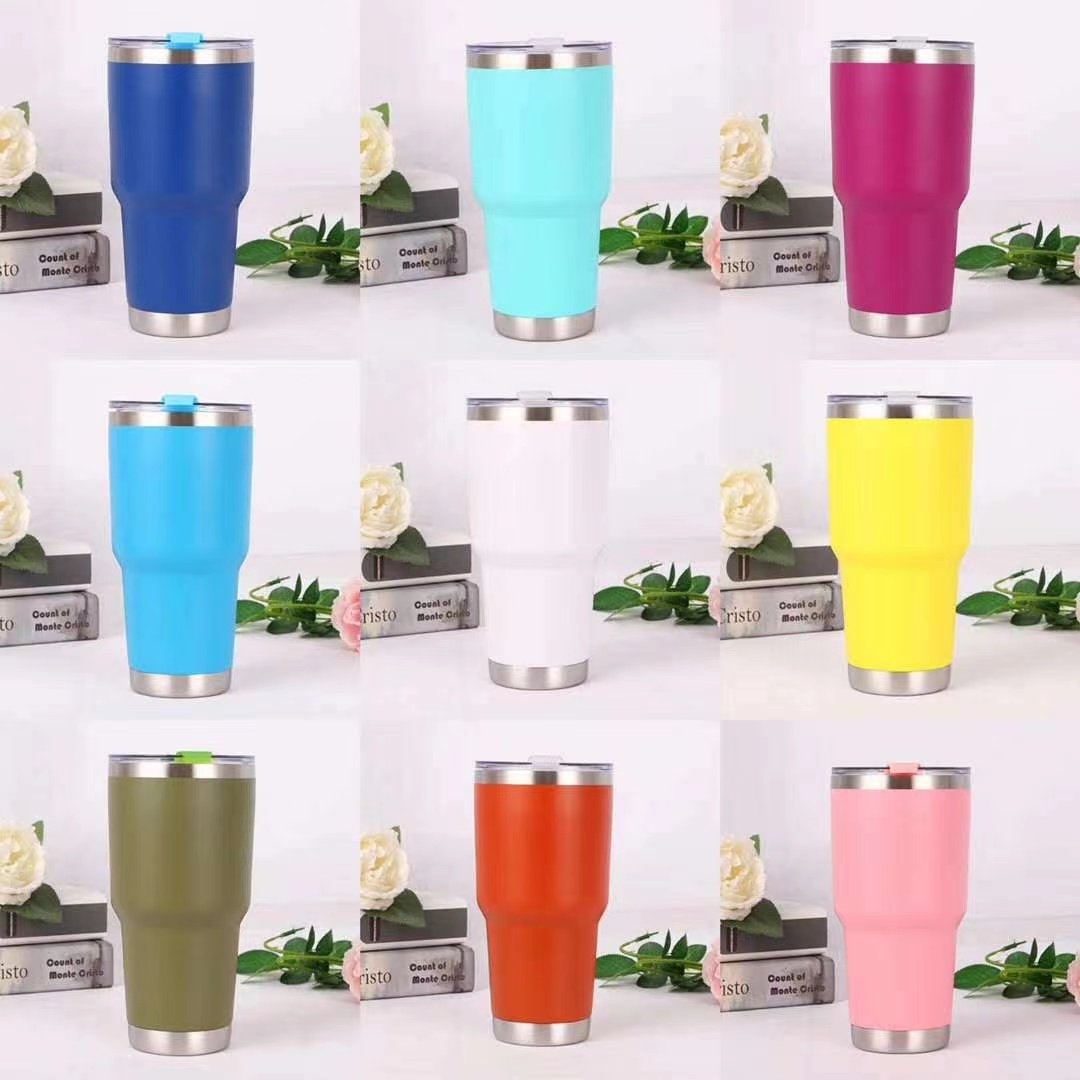 curving stainless steel tumblers double wall insulation coffee mugs curve wine cup with lid