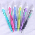 colorful school student professional stationery automatic pencil set lead 0.5 0.7mm custom plastic mechanical pencil with eraser