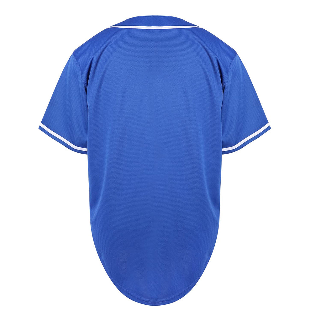 Blank Plain Hip Hop Hipster Baseball Jersey Button Down Shirts Sports Uniforms Women Men Jersey