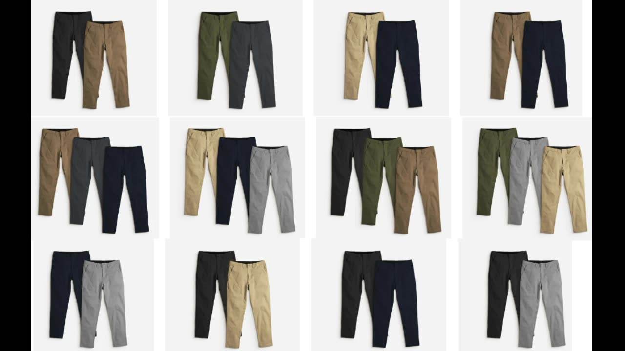 Custom Small MOQ Summer Classic Office Button Zipper Men's Chino Long Pants Trousers Chinos Casual Men Pants