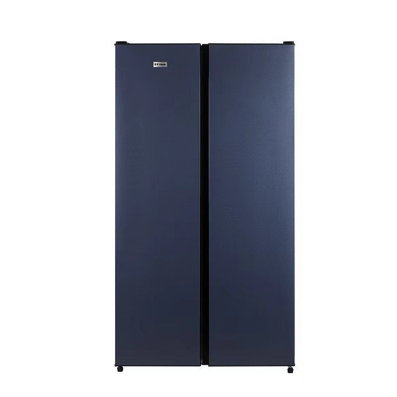 new design stainless steel top quality low noise side by side no frost household french 2 door refrigerator