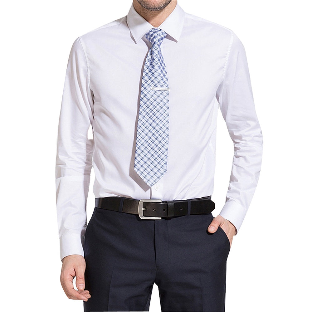 OEM 100% cotton long sleeve classic men formal dress shirt for business