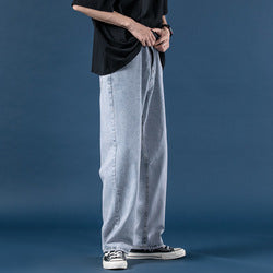 Fashion Custom oversized jeans men wide straight jeans men Straight Leg Loose Long Hommes Denim Pants Baggy Jeans