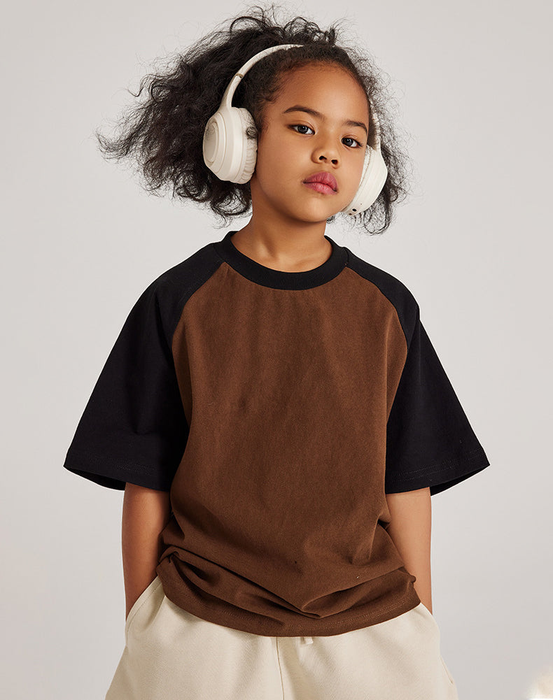 ET-081 Custom Baby Clothes Unisex Toddler Clothing Kids Bamboo Shirt Solid Oversized Tshirt Baby Boys and Girls' t shirt