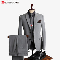 Wholesale Factory Men's Suits 3 pieces Coat Pant Men Suit Set slim fit business suits for men