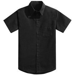 Custom Kids Boys Button Down Shirts White Wedding Party School Uniform Formal Shirt 100% Cotton Solid Boys Dress Shirts