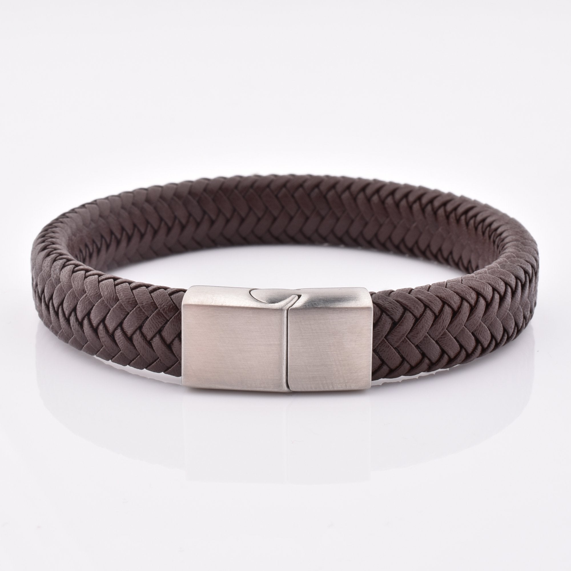 wholesale luxury mens magnetic clasp men jewelry bracelet real leather bracelet 1