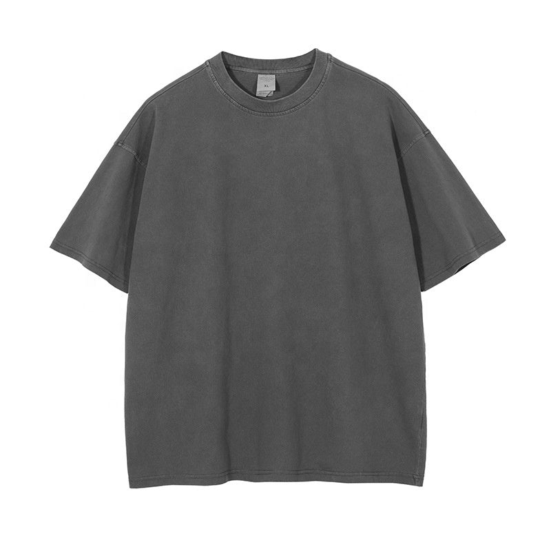 Nice Youpin clothes men direct-to-garment print DTG digital print oversize high street wear tshirt high quality acid washed tshi
