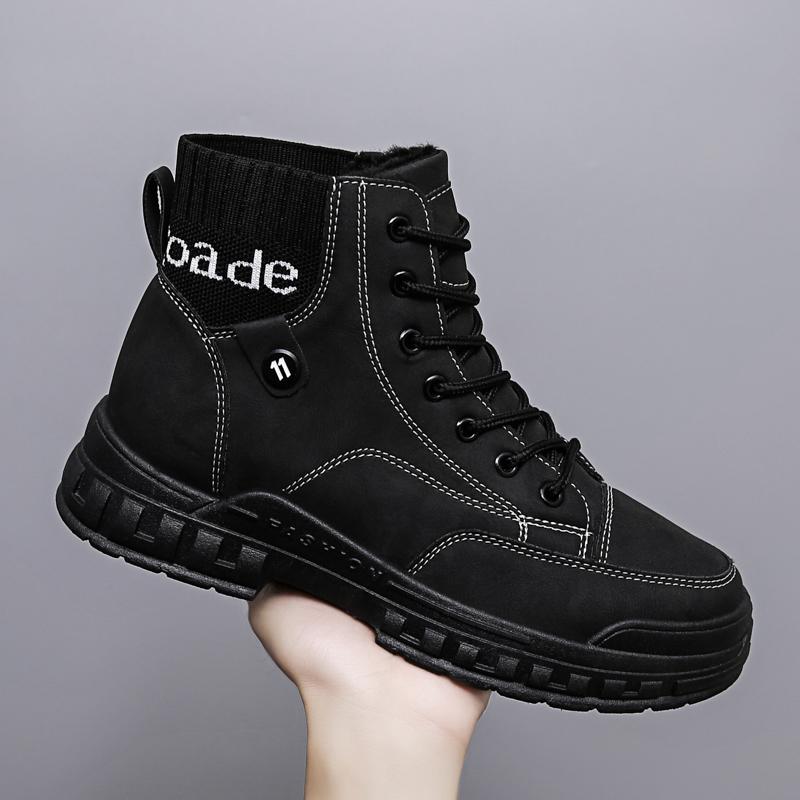 fashion pu upper military tactical work boots