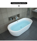 Cheap modern 1.5m 1.7m white black red bathtubs whirlpools freestanding massage freestanding bath tub with drainer overflow
