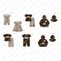 Puresun custom designs smocked baby dresses hunting deer smocked kids wear little girl boutique outfits clothing fall set