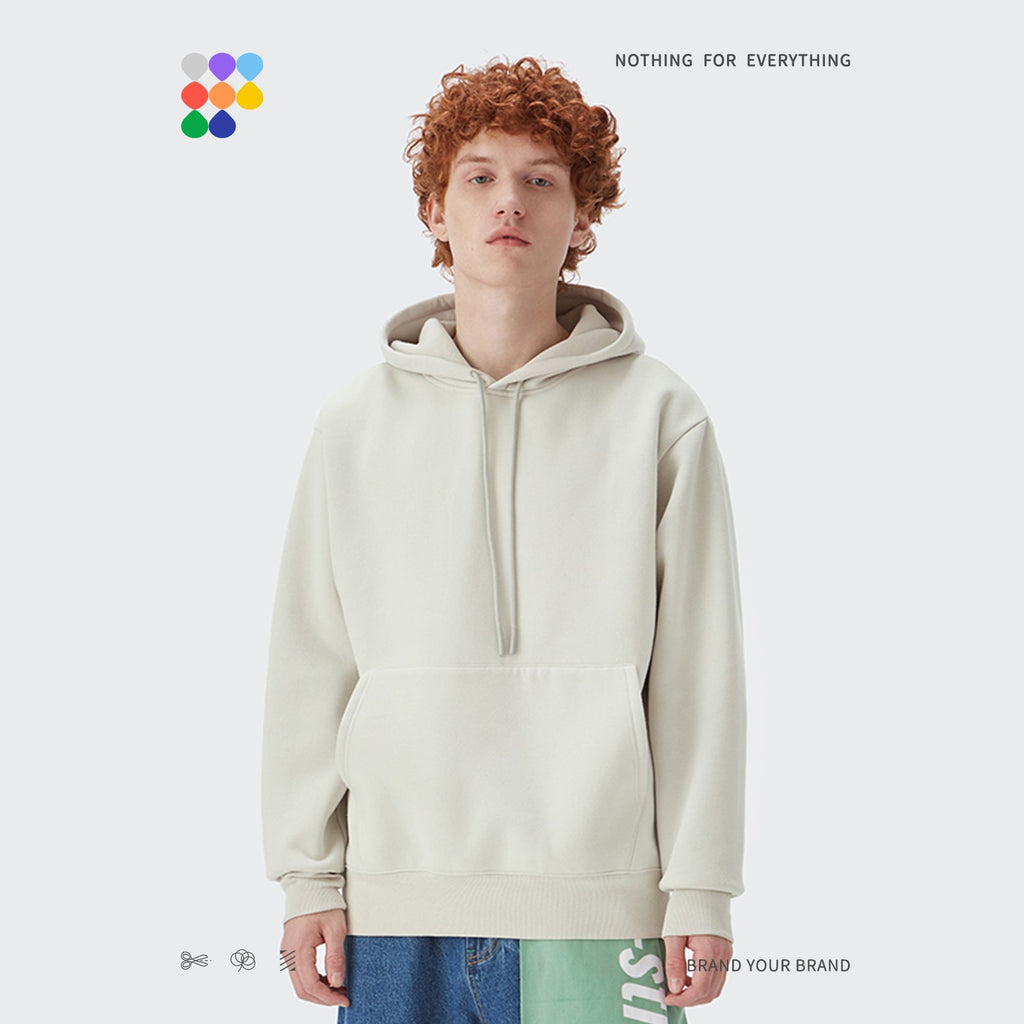 custom logo 350 grams mens thick fleece lined mens hoodies oversized high quality blank hoodies unisex