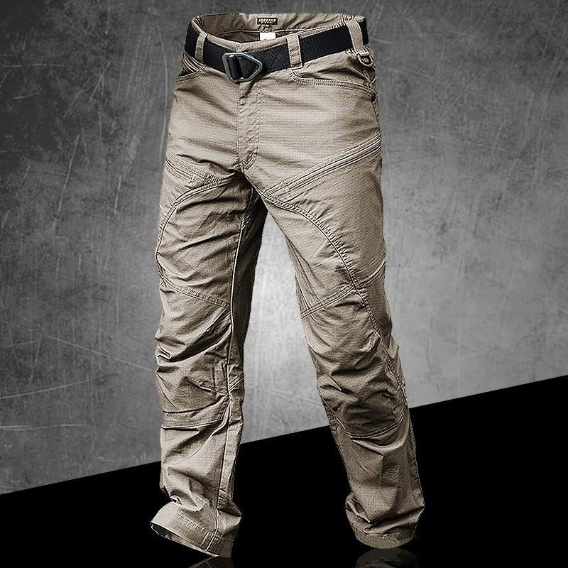 New fashion men waterproof pockets long pants Solid color outdoor sports mens casual trousers pants