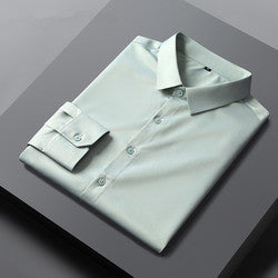 High quality Mens Non iron Dress shirts pure white multi colored business shirts for men