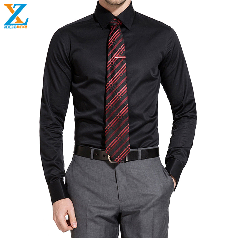 OEM 100% cotton long sleeve classic men formal dress shirt for business