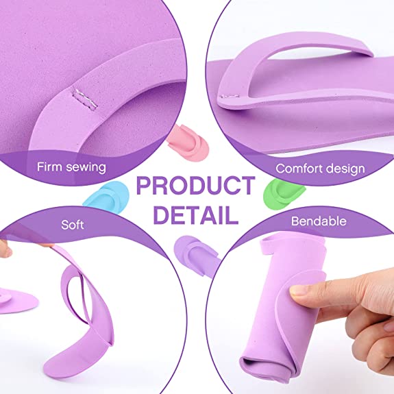 Disposable Pedicure Slippers Foam  Multicolor Colorful Sandals Spa Pedicure Flip Flops Shoes for Women Salon Nail Spa