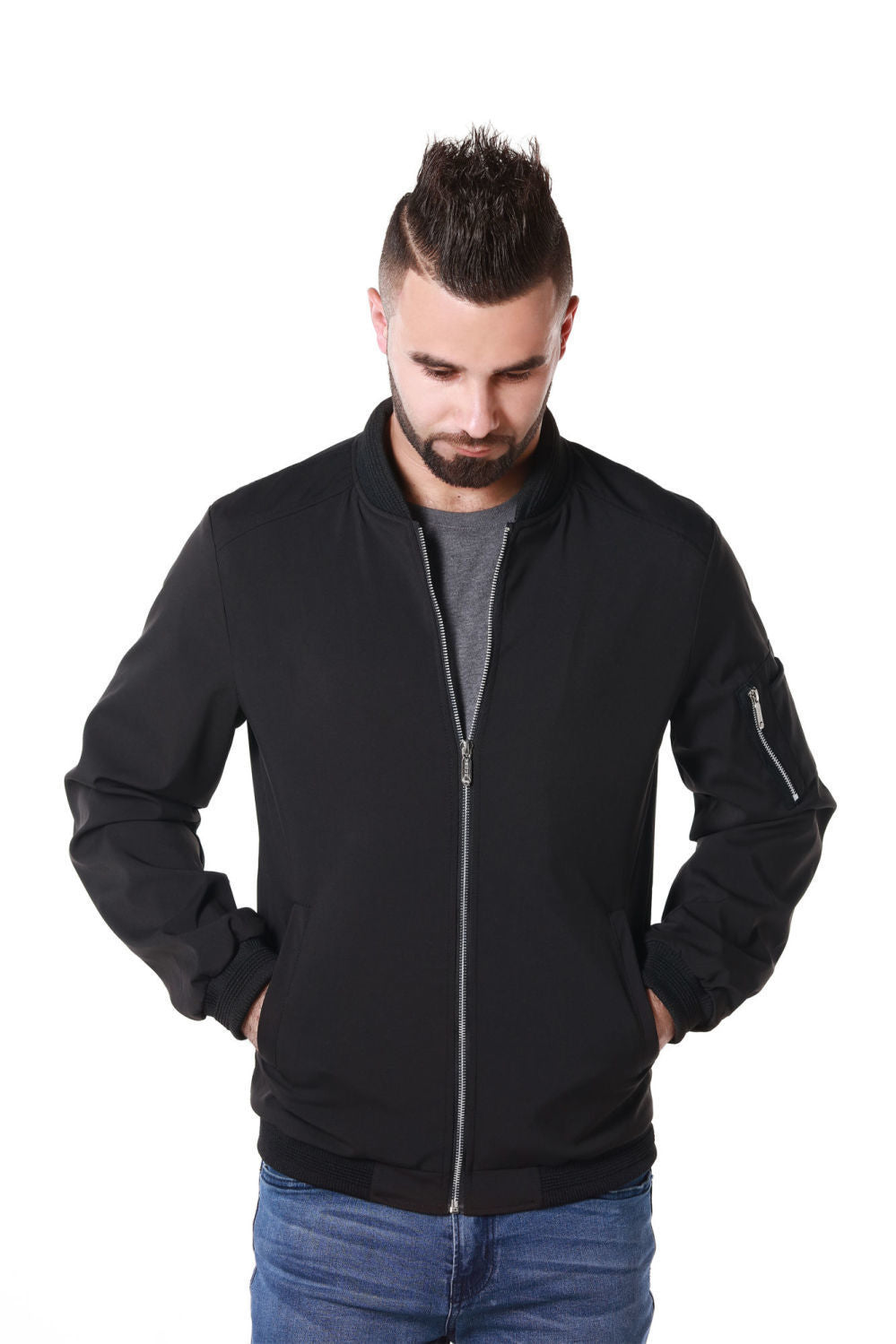 Amazon men's coat Spring and autumn  version of the trend loose fat fall leisure baseball jackets mens spring clothes