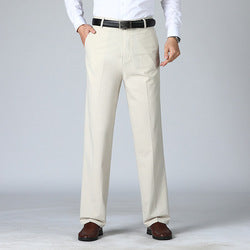 Mens Suit Pants Slim Fit Stretch Cotton Twill Work Trousers Grey Skinny Slacks Business Attire Formal Wear Chino Pants
