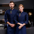 Wholesale Unisex Restaurant Kitchen Breathable Double Breasted Work clothing Custom Logo long sleeve female Chef Uniform