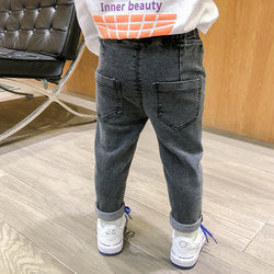 Little Trendsetters: Small Foot Casual Denim Pants for 1-6 Years Old Children's Wear