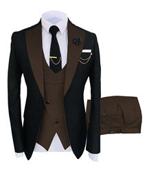 2022 Slim fit groom wedding business tuxedo formal gentleman 3 pieces blazer designs for set men suits