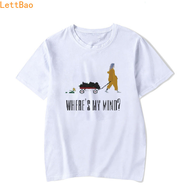 wholesale billie eilish fans t shirt we love billie eilish white cotton men women 100 cotton funny brand clothes summer tops