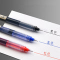 straight liquid quick dry 0.5mm needle tube refill Gel Pens Set Stationery Supplies roller ball pen