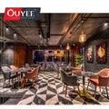 China Style Retro Restaurant Furniture Coffee Shop Decor Design Cafe Chairs Coffee Table Modern Coffee Shop Furniture Cafe
