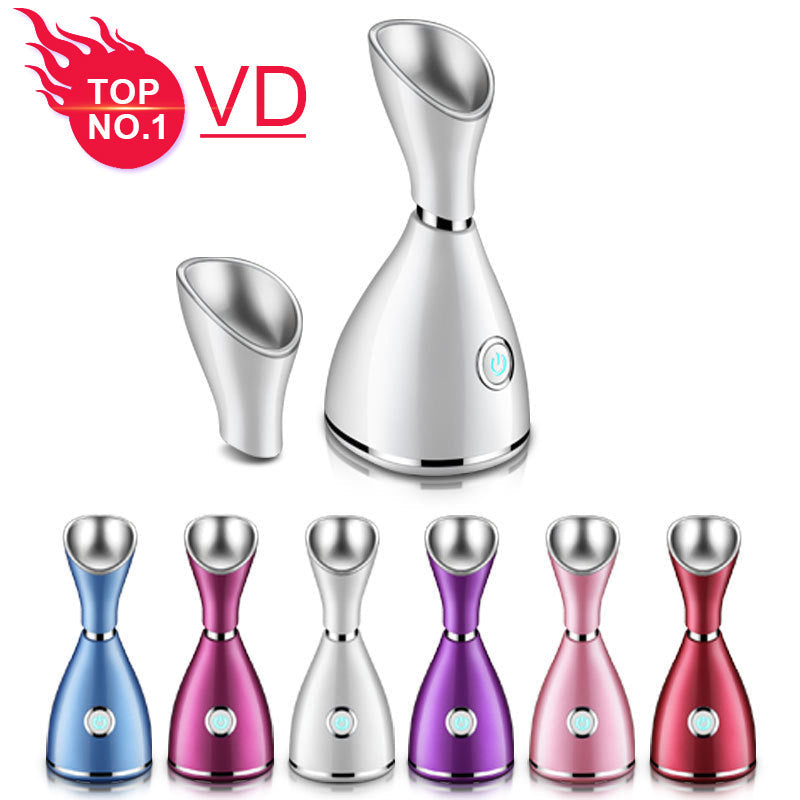 2021 professional face spa electric nano mini mist sprayer face facial steamer with warm vapor