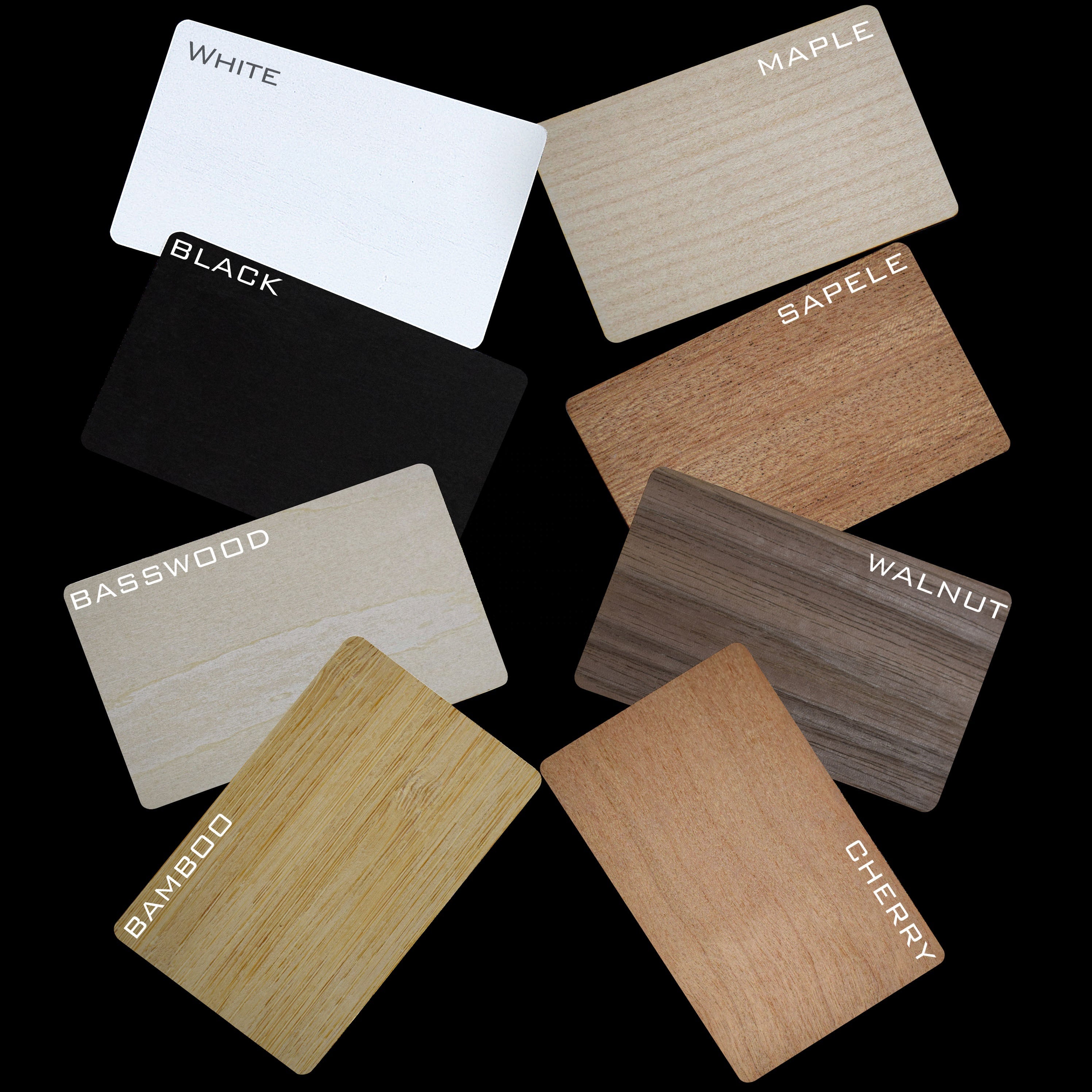 laser engraved QR code custom Nfc embedded business  card nfc business card Nfc Wooden Card