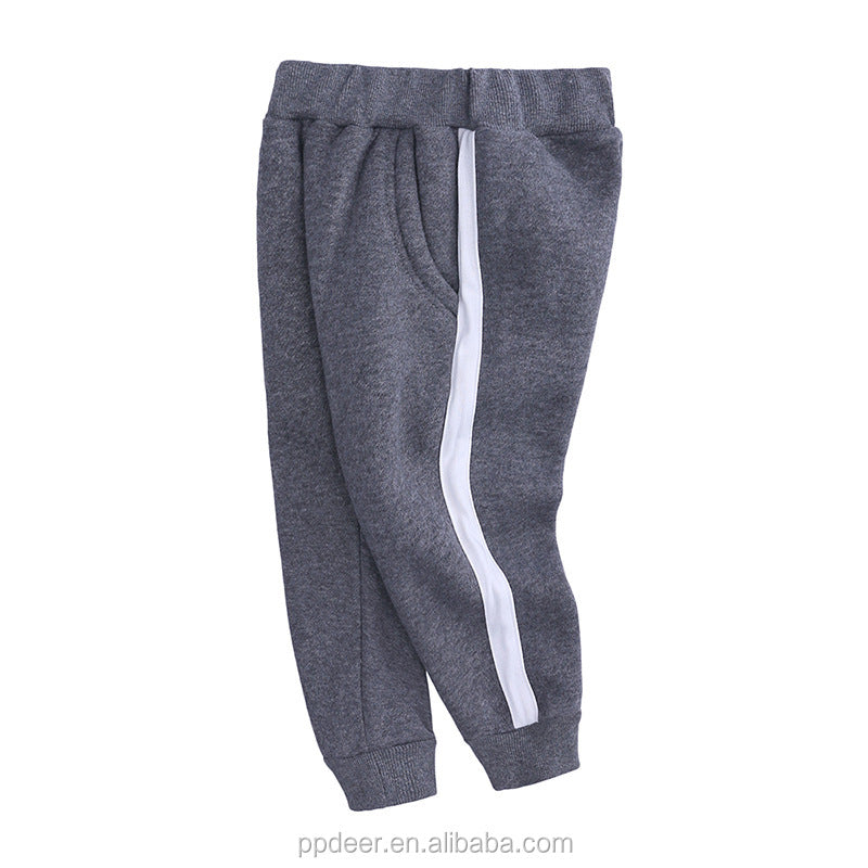 Ready To Ship In Stock Children's High Quality Knitted Fleece Track Pant Kids Jogger Pants