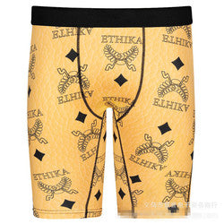 Oem Factory Quick Dry Long Boxers For Man Fashion Beach Swimsuits Full Printed Men Underwear