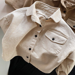 Customized Long Sleeve Cotton Denim Clothes Child Jeans Kids Shirt Baby Sweater for Boy Girl