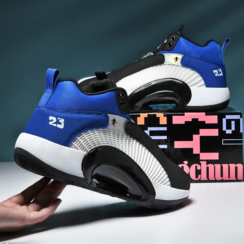 new designs brand logo customized high quality composite sole professional pu men sneakers air sport basketball shoes