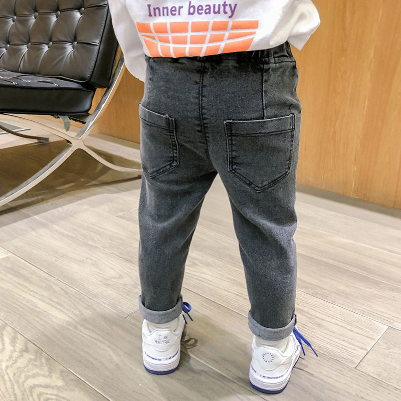Little Trendsetters: Small Foot Casual Denim Pants for 1-6 Years Old Children's Wear