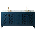 60 Inch double sink wooden bathroom cabinet with mirror