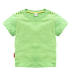 JL0517A Wholesale High Quality Boys T-Shirts 100%Cotton Plain T Shirt Kids Custom LOGO White  T Shirts For Children