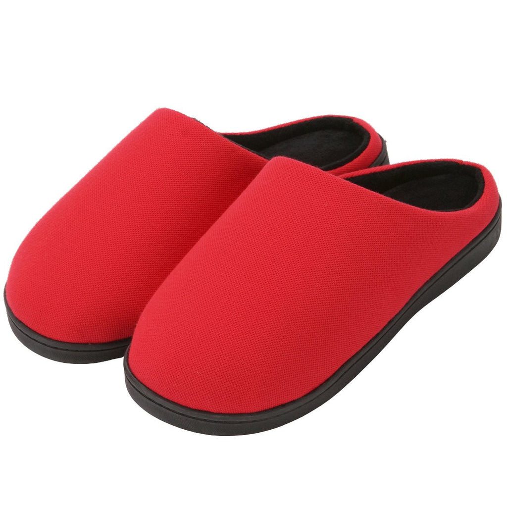 high quality memory foam two tone coral fleece lined clog scuff house shoes indoor outdoor winter shoes women men slippers