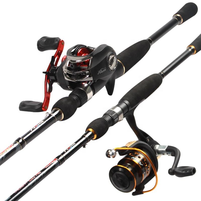 custom ordered retractable petagetric pen fishing sea rods set with jigging carbon fibre telescopic maguro